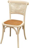 Biscottini Medinės valgomojo kėdės Kaimo namų stiliaus baldai 88 x 48 x 52 cm - Medinės virtuvės kėdės - Ratano kėdės Valgomojo kambario baldai Vintage - Bistrot rotango kėdė - Retro virtuvės baldai
