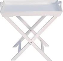 Grožis. Skautų padėklų staliukas Šoninis staliukas Renaulto 50X57X41 CM Baltas
