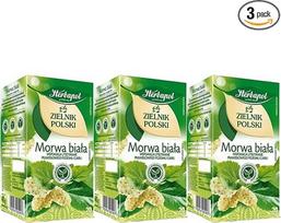 Herbapol Mulberry Leaf Tea 60 arbatos maišelių - baltojo šilkmedžio vaistažolių arbata maišeliuose