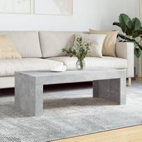 Kavos staliukas Betono pilka 102 x 50 x 36 cm Mediena Medžiaga Centro stalas Šoninis stalas Stačiakampio formos salono staliukas Kavos staliukas Svetainės baldai Kavos staliukas Svetainės stalas Staltiesė