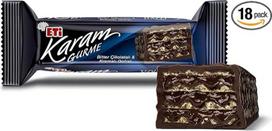 Turkiškas šokoladinis vaflis Eti Karam Gurme Vaflis Tamsus šokoladinis vaflis 18 x 50g