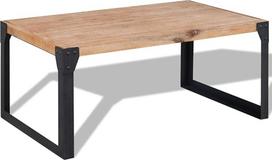 VidaXL Bazinis stalas Bois d'acacia massif 100 x 60 x 45 cm