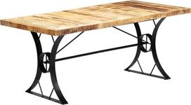 vidaXL Mango medžio masyvo valgomojo stalas Virtuvės stalas Medinis stalas Medžio masyvo stalas Valgomasis stalas Virtuvė 180 x 90 x 76 cm