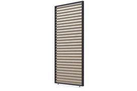 Horizontali žaliuzių sienelė pavėsinėms Pergola ELEGANCE / DELUXE / FUSION 1.2 m, medžio spalvos (113,3 cm)