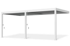 Pavėsinė Pergola ELEGANCE WALL 3x6 m., baltos sp., montuojama prie sienos