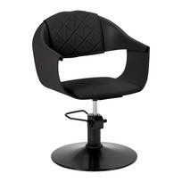 Kirpyklos kėdė hidraulinė HAIR SYSTEM HALO NOIR, juoda