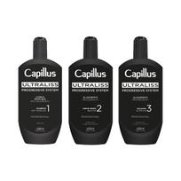 Capillus Ultraliss Nanoplastia rinkinys skirtas plaukų tiesinimo procedūrai, 3x400 ml