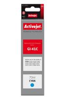 Activejet AC-G41C rašalinė buteliukas Canon spausdintuvams, pakeitimas Canon GI-41C 4543C001; Supreme; 70 ml; mėlyna