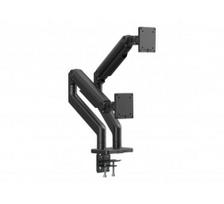 Digitus Desk Mount | Height, tilt, rotation, depth, pivot | Dual Monitor Mount | 2x 45 " | Maximum weight (capacity) 2x 20 kg | Black