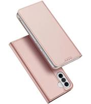 Rausvai auksinės spalvos atverčiamas dėklas Samsung Galaxy A57 5G telefonui "Dux Ducis Skin Pro"