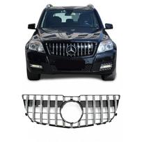 Priekinės grotelės, skirtos Mercedes-Benz GLK X204 (12-15), juodos + chromuotos