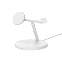 Belkin Qi2 (15W) MagSafe Compatible 3-in-1 Wireless Charging Stand - White