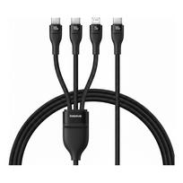 Baseus Rapid Series 3-in-1 USB-A 100W Schwarz - Kabel - Digital/Daten (P10377705123-00)