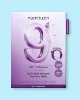 Numbuzin No.9 Nad Bio Lifting-Sil Full Face Mask - 48 ml * 4 vnt