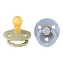 BIBS Colour Round - Khaki / Dusty Blue 6-18 m