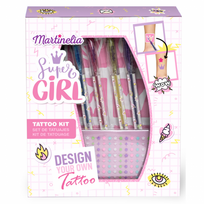 Kit Tattoo Body Art Super Girl Tatuiruočių rinkinys vaikams Rinkinys