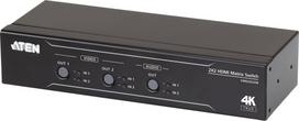 Aten 2x2 True 4K HDMI Matrix Switch with Audio De-Embedder | VM0202HB