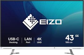 Eizo FlexScan EV4340X-WT computer monitor 108 cm (42.5") 3840 x 2160 pixels 4K Ultra HD LCD White