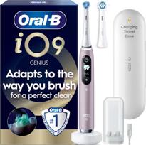 Oral B -  iO9 Electric Toothbrush - Rose - 2 Brush Head, Charging Travel Case
