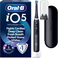Oral B - iO5 Electric Toothbrush - Black - 1 Brush Head, Premium Travel Case