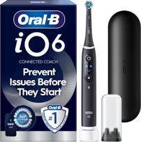 Oral B - iO6 Electric Toothbrush - Black - 2 Brush Heads, Premium Travel Case