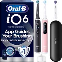 Oral B - iO6 Electric Toothbrush 2-Pack - Black & Pink