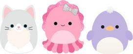 Squishmallows - 9 cm P26 Clip-On - Auggie Cuttlefish