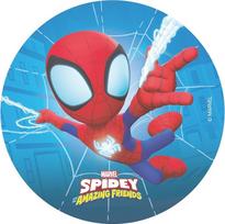 "Dekora", "Spidey" valgomasis torto apvadas, "Marvel" gimtadienis vaikams, apvalus torto apvadas, 20 cm