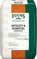 "Fuchs Professional" - Kotletų ir šnicelių prieskonių druska | Grilio prieskonių mišinys trumpiems kepsniams | Profesionali kokybė dideliems vartotojams | 1,5 kg perdirbamame maišelyje