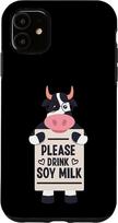 "iPhone 11" dėklas Prašome gerti sojų pieną Augalinė veganiško pieno alternatyva