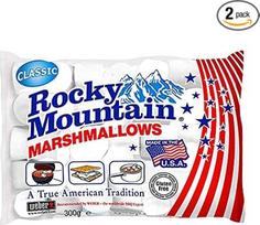 "Rocky Mountain Marshmallows Classic" 2 x 300 g, tradiciniai amerikietiški saldumynai, skirti kepti prie laužo, ant grotelių ar keptuvėje, "Classic" (2 x 300 g)