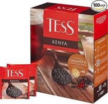 "Tess Kenya Black Tea" 100 maišelių Aukštos kokybės juodoji arbata 100 pusryčių arbatos maišelių 100 arbatos maišelių Kenijos pusryčių arbata be glitimo