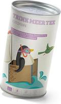 "Trink Meer Tee FLITZPIEPE" Ekologiškas aromatizuotas "Rooibos" arbatos mišinys su šeivamedžio uogomis ir serbentais Palaidinė arbata gražioje arbatos dėžutėje Dovanų arbata I 120 g