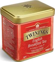 "Twinings English Breakfast Tea" juodoji arbata "Loose in the Tea Tin" Stipri juodoji arbata, pagaminta iš aukštos kokybės arbatos lapelių, surinktų geriausiuose Šri Lankos ir Indijos arbatos soduose g, neutrali, 100 g