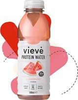 "Vieve" baltyminis vanduo 6 x 500 ml - arbūzas | Alternatyva baltyminiams kokteiliams | 20 g baltymų, be cukraus, riebalų ir laktozės | Pakuotė po 6 vnt.