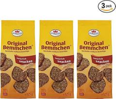 3 pakuočių "Dr. Quendt Beasts" (3 x 125 g) viso grūdo duonos traškučiai traški duona duona duona Rytų produktas