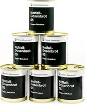 6 x Konservuota duona 05 Ruginė Spelta viso grūdo duona 400 g skardinėje Be konservantų Ilgalaikis tinkamumas Idealiai tinka saugojimui, avarinei situacijai, lauke ir stovyklavimui su žiedo traukimo užraktu