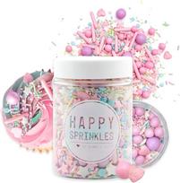 Happy Sprinkles Pastel Vibes 90 g spalvingų pabarstukų mišinys su šokoladu, skirtas puošti, idealiai tinka sausainiams, ledams ir tortams dekoruoti