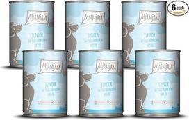 MjAMjAM - Aukščiausios kokybės drėgnas maistas šunims, Junior Juicy Chicken su kiaušiniu, 6 vnt. (6 x 400 g), natūralus su papildoma mėsa