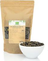 Moliūgų sėklos nuluptos 1 kg - iš "Green Essence" - tamsiai žalios - moliūgų sėklos be lukšto, natūralios ir neskrudintos - sėklos be druskos - tinka salotoms arba užkandžiams - veganiškos (1000 g)