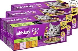WHISKAS Multipack Tasty Mix Chef's Choice in Sauce 3 x 40 x 85 g
