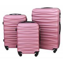 Vidutinis plastikinis lagaminas Gravitt 117 V Rožinis (LT Pink)