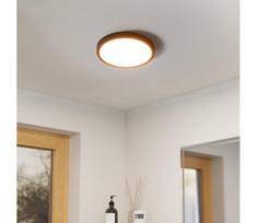 Eglo 901326-LED Vonios kambario lubinis šviestuvas FUEVA LED/14,2 W/230 V Ø27,8 cm IP44 juoda