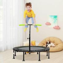 Mini tramplynas, 110x110x99-126 cm, Žalias