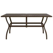 Sodo stalas, rudas, 140x80x72cm