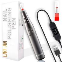 LIVMAN UV-201 manikiūrui ir pedikiūrui su 1 universaliu antgaliu, maitinamas USB laidu, 20W, 35 000 apsisukimų per minutę