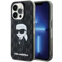 Karl Lagerfeld KLHCP15LHNKMKLK iPhone 15 Pro 6.1" black | black hardcase Monogram Ikonik