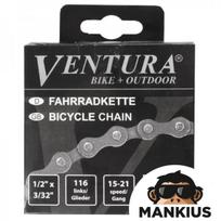 Motorinio dviračio sankabos grandinė 5/6/7 VENTURE 1/2" x 3/32" 116L