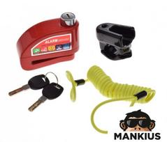 Stabdžių disko užraktas WITH ALARM, ON VARIANT RED