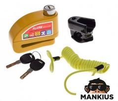 Stabdžių disko užraktas WITH ALARM, ON VARIANT YELLOW